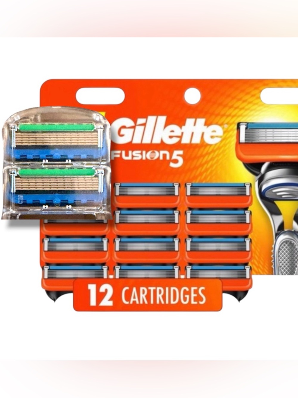 Gillette Fusion5 Men's Razor Blade Refills 12 Pack NIB